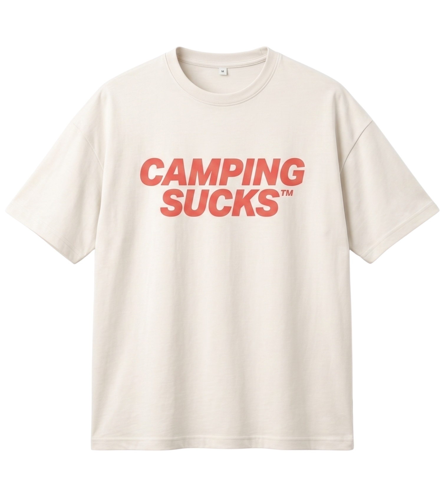 CAMPING SUCKS Heavyweight Oversized T-Shirt